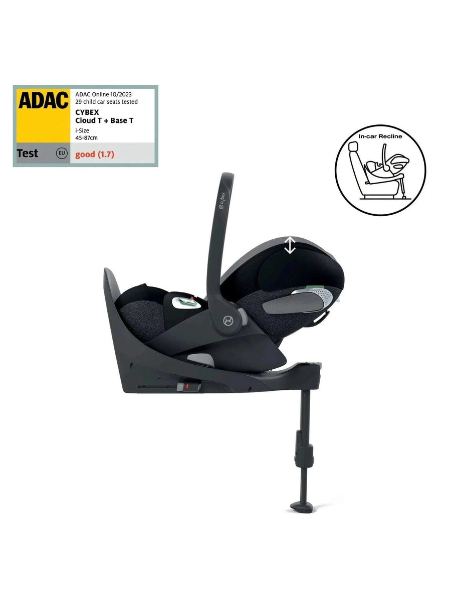 CYBEX Cloud T i-Size Rotating Baby Car Seat - Sepia Black Cybex Mama's Joy