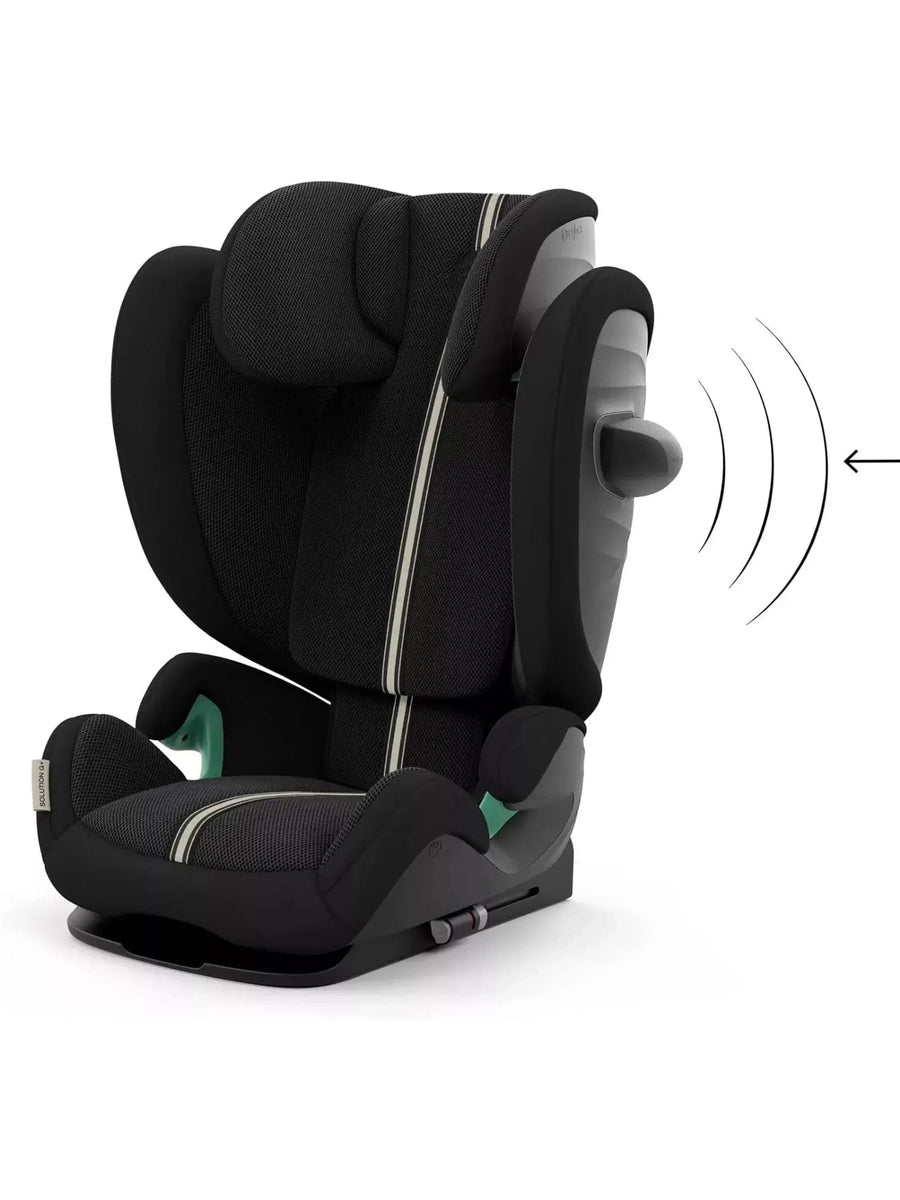 CYBEX Gold Solution G i-Fix Plus Child Car Seat, ISOFIX, i-Size, Moon Black Cybex Mama's Joy