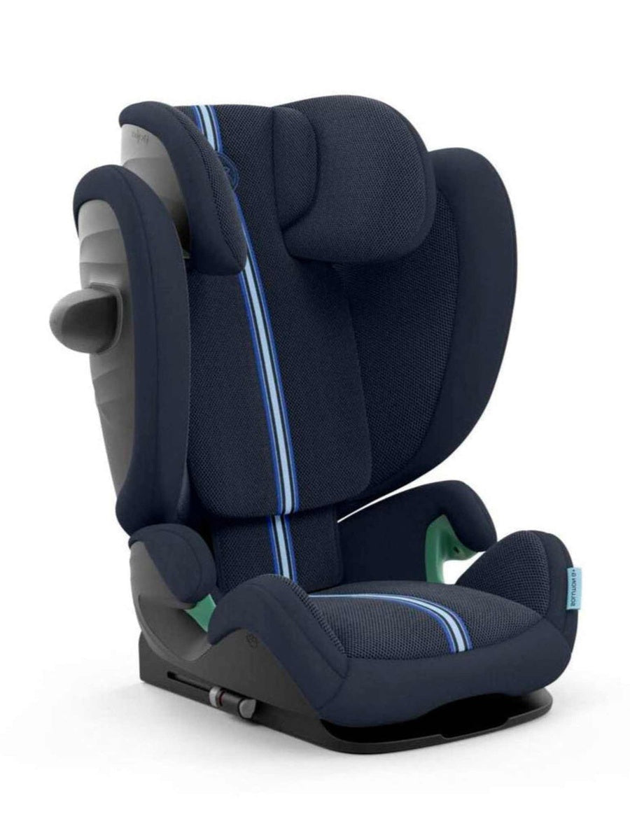 CYBEX Gold Solution G i-Fix Plus Child Car Seat, ISOFIX, i-Size, Ocean Blue-Navy Blue Cybex Mama's Joy