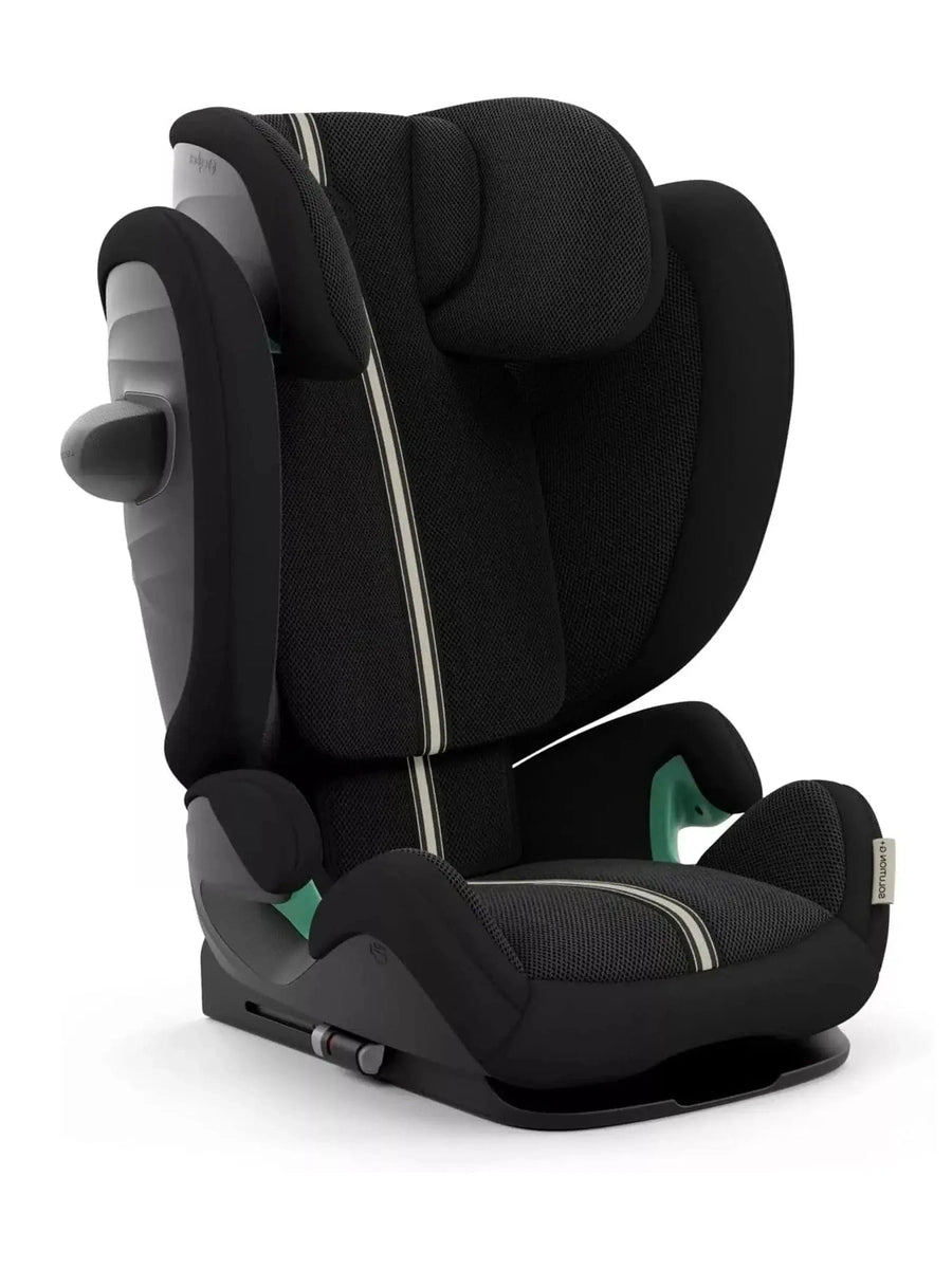 CYBEX Gold Solution G i-Fix Plus Child Car Seat, ISOFIX, i-Size, Moon Black Cybex Mama's Joy