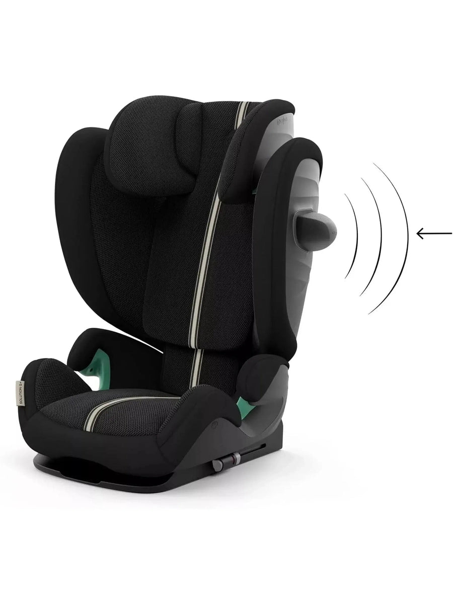 CYBEX Gold Solution G i-Fix Plus Child Car Seat, ISOFIX, i-Size, Moon Black Cybex Mama's Joy