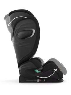CYBEX Gold Solution G i-Fix Plus Child Car Seat, ISOFIX, i-Size, Moon Black Cybex Mama's Joy
