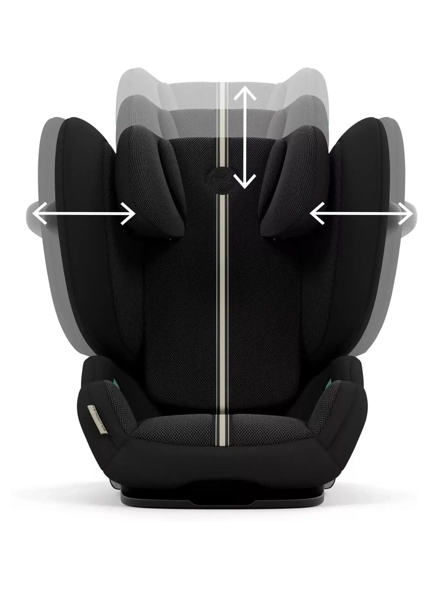 CYBEX Gold Solution G i-Fix Plus Child Car Seat, ISOFIX, i-Size, Moon Black Cybex Mama's Joy
