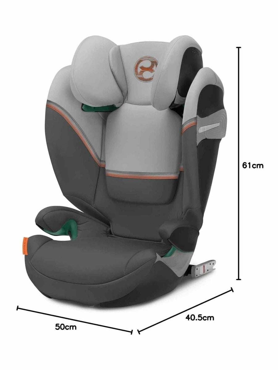 CYBEX Gold Solution S2 i-Fix Car Seat ISOFIX i-Size - Lava Grey/Mid Grey Cybex Mama's Joy