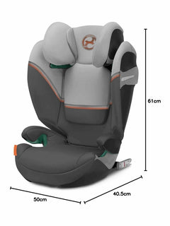 CYBEX Gold Solution S2 i-Fix Car Seat ISOFIX i-Size - Lava Grey/Mid Grey Cybex Mama's Joy