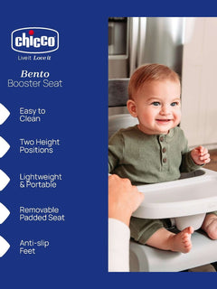 Chicco Bento Booster Seat with Removable Tray – Compact Travel Booster 6m–3y Vanilla Chicco Mama's Joy