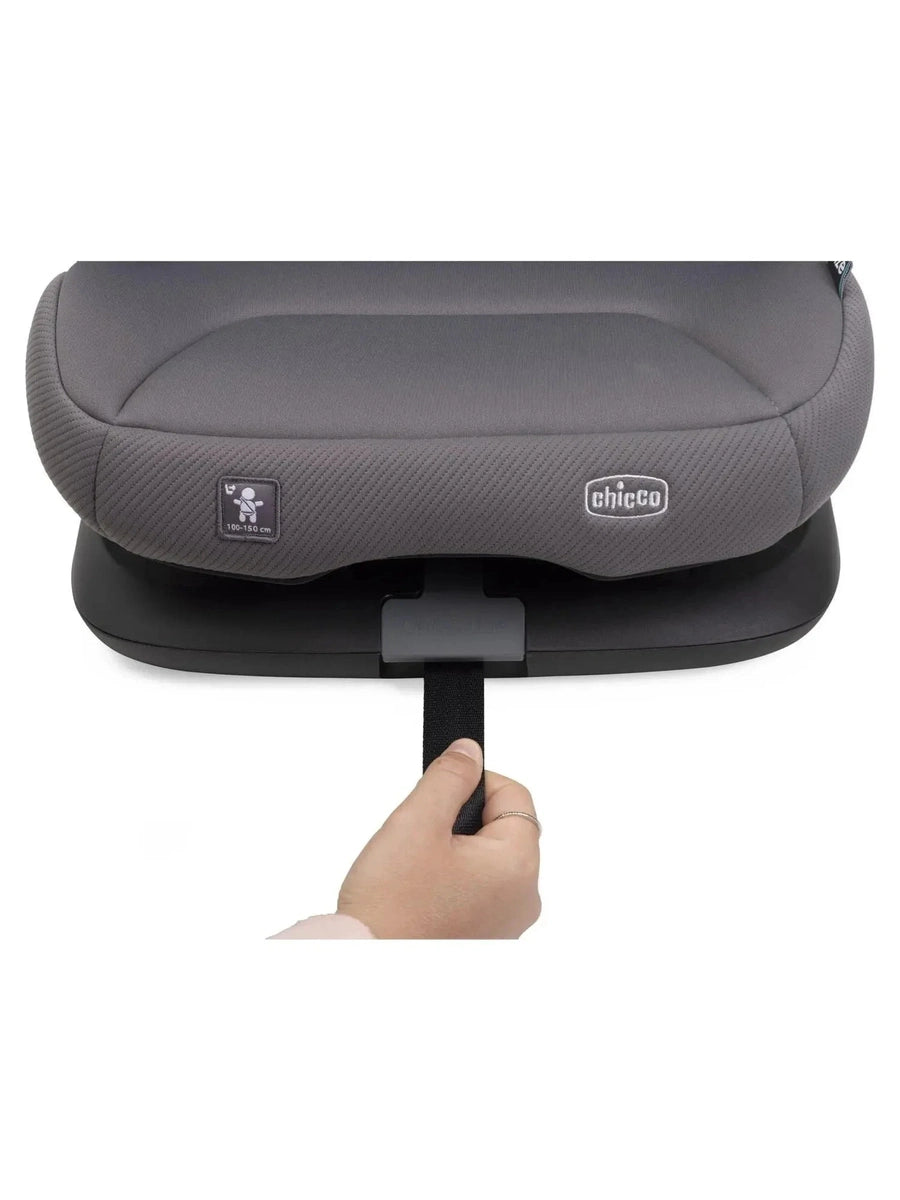 Chicco Fold & Go S i-Size Car Seat 100–150cm Foldable Booster - Glam Grey Chicco Mama's Joy