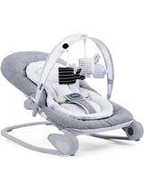 Chicco Hoopla Baby Bouncer – Grey | Adjustable Recline, Toy Bar, Folds Flat | Birth to 18kg Chicco Mama's Joy