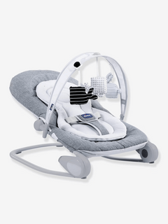 Chicco Hoopla Baby Bouncer – Grey | Adjustable Recline, Toy Bar, Folds Flat | Birth to 18kg Chicco Mama's Joy