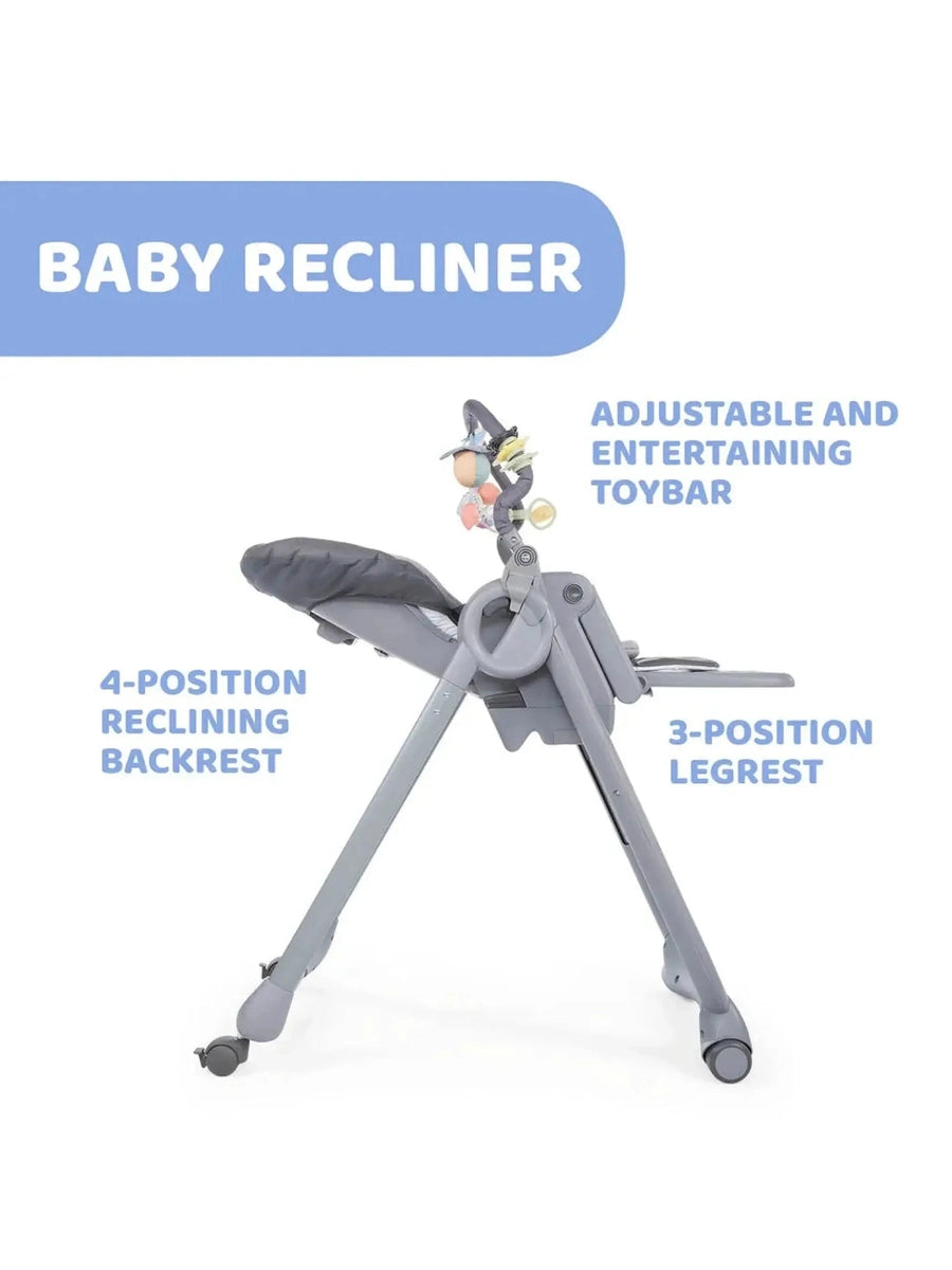 Chicco Polly Magic Highchair – Birth to 3 Years | Adjustable Height, Removable Tray, Toy Bar Chicco Mama's Joy