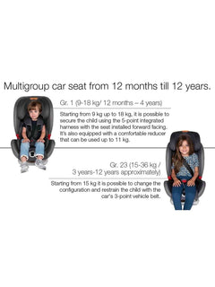 Chicco YOUniverse Reclining Car Seat ISOFIX Group 1-3 9-36 kg or 1-12yrs Black Chicco Mama's Joy