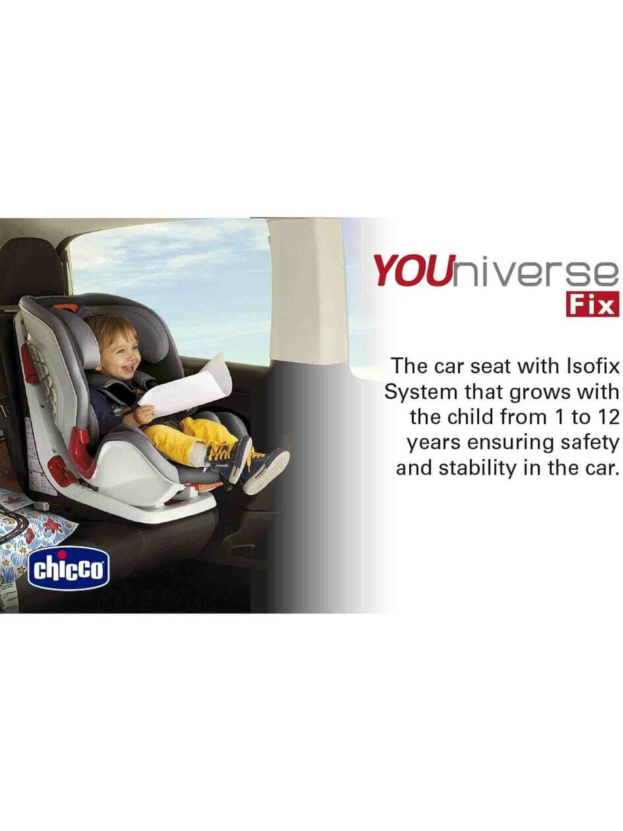 Chicco YOUniverse Reclining Car Seat ISOFIX Group 1-3 9-36 kg or 1-12yrs Black Chicco Mama's Joy