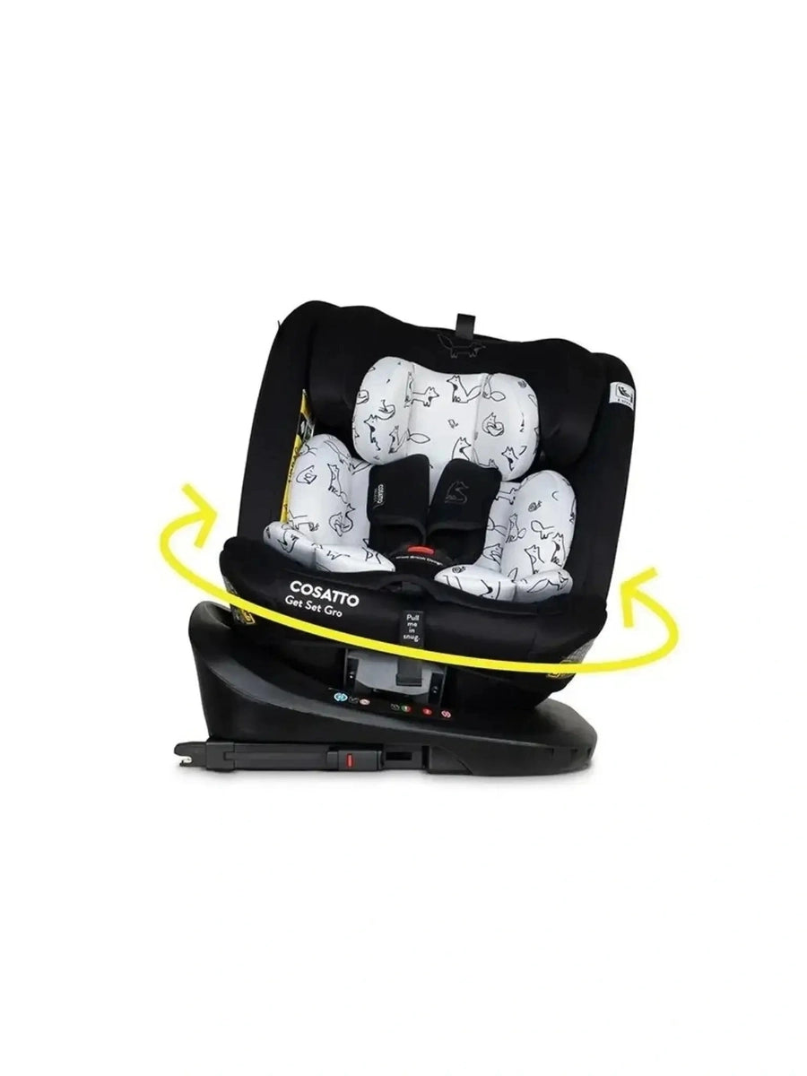 Cosatto Get Set Go i-Size 360 Car Seat – Birth to 12 Years | 360° Rotation, ISOFIX, Extended Rear-Facing Foxed Cosatto Mama's Joy