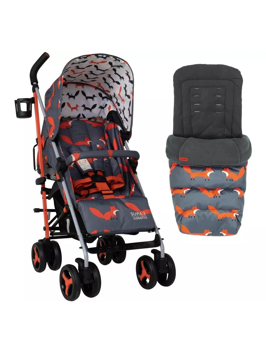 Cosatto Supa 3 Pushchair Stroller – Charcoal Mister Fox Birth to 25kg Cosatto Mama's Joy
