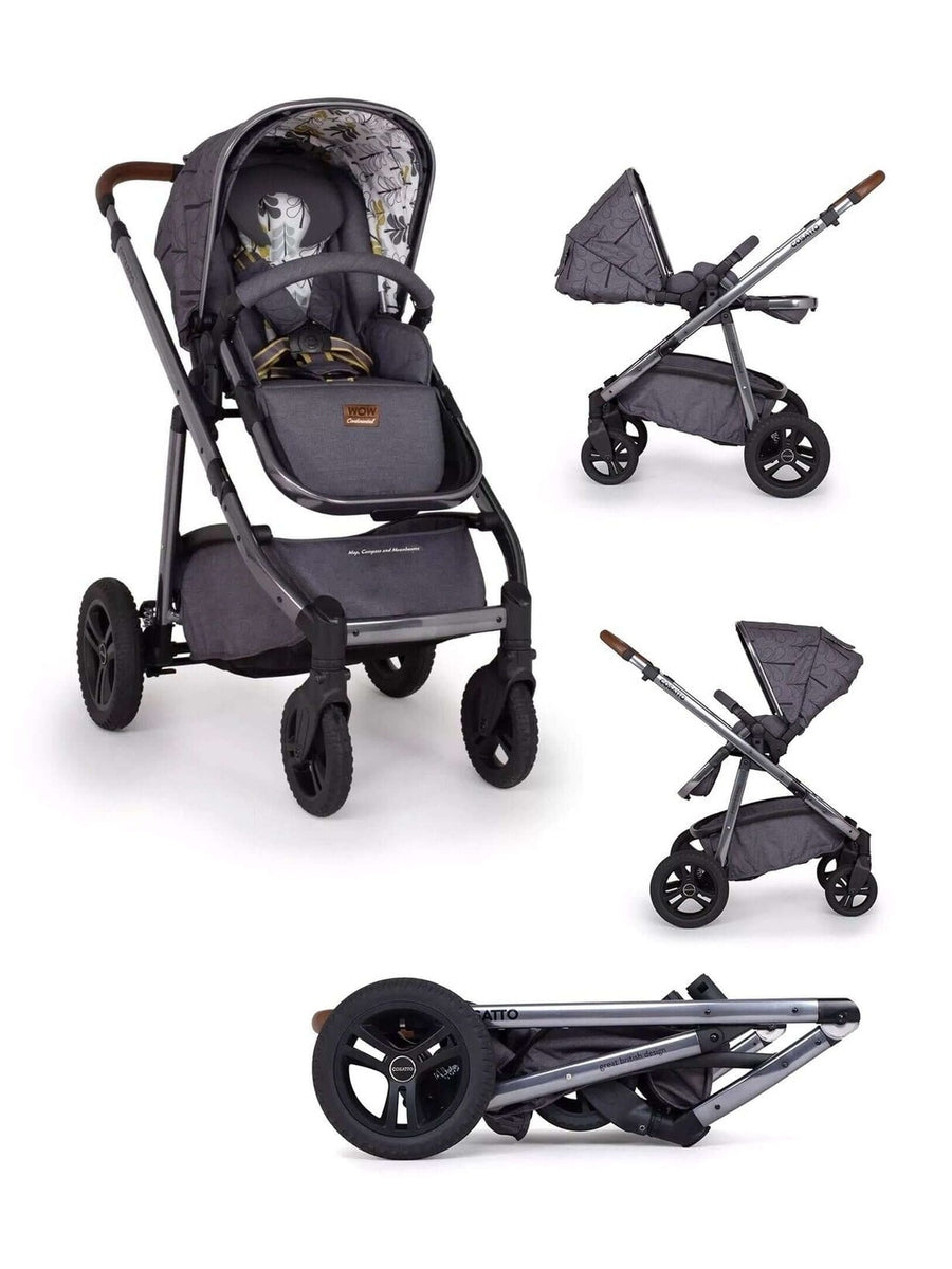 Cosatto Wow Continental Baby Pushchair Stroller Fika Forest CT4785 - Grey Cosatto Mama's Joy