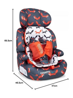 Cosatto Zoomi Car Seat Booster - Group 1/2/3 Mister Fox Cosatto Mama's Joy