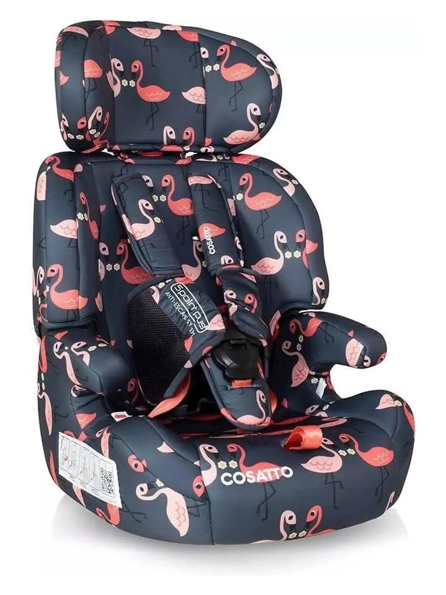 Cosatto Zoomi Car Seat Booster - Group 123 From up to 9 Months to 12 years Flamingo Cosatto Mama's Joy