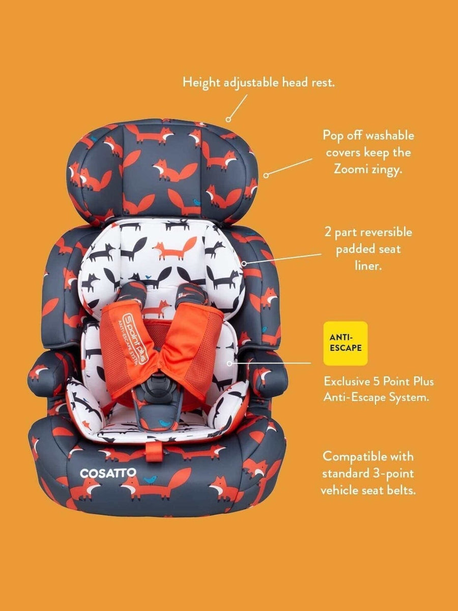 Cosatto Zoomi Child Car Seat for Group 1/2/3 Dragon Kingdom Cosatto Mama's Joy