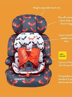Cosatto Zoomi Child Car Seat for Group 1/2/3 Dragon Kingdom Cosatto Mama's Joy