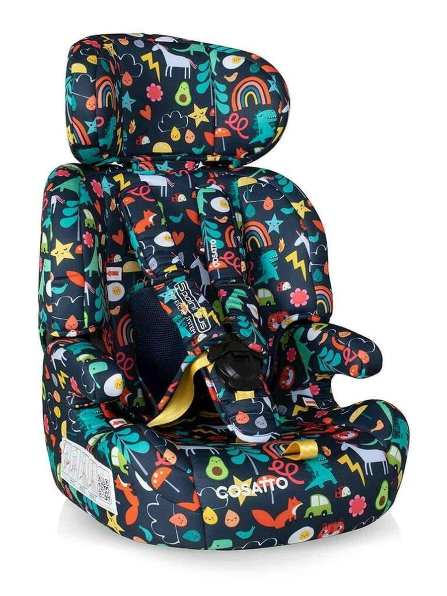 Cosatto Zoomi Group 1/2/3 Car Seat - Cosatto Carnival | From 9 Months to 12 Years | 5 Point Plus Anti-Escape System Cosatto Mama's Joy