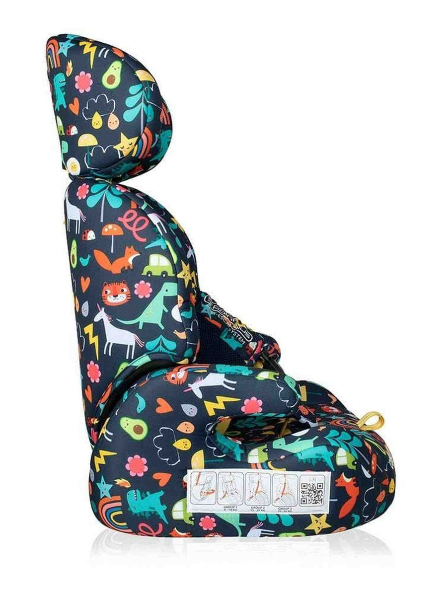 Cosatto Zoomi Group 1/2/3 Car Seat - Cosatto Carnival | From 9 Months to 12 Years | 5 Point Plus Anti-Escape System Cosatto Mama's Joy