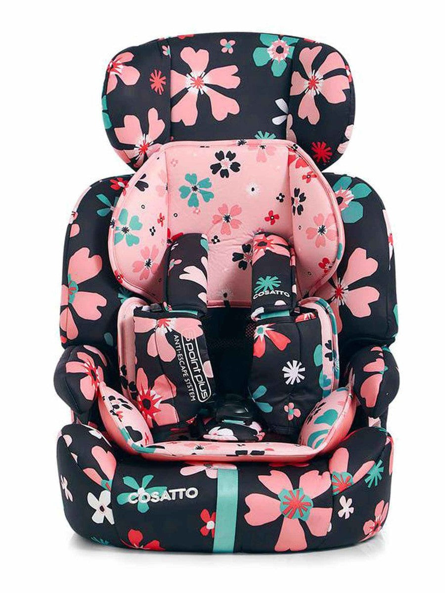 Cosatto Zoomi Group 1/2/3 Car Seat – Paper Petals | Anti-Escape Harness, Forward Facing, Birth to 12 Years Cosatto Mama's Joy