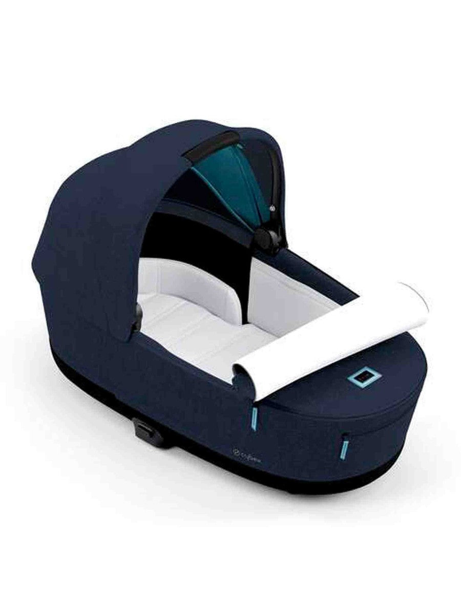 Cybex Priam Lux Carrycot Midnight Blue Plus Cybex Mama's Joy