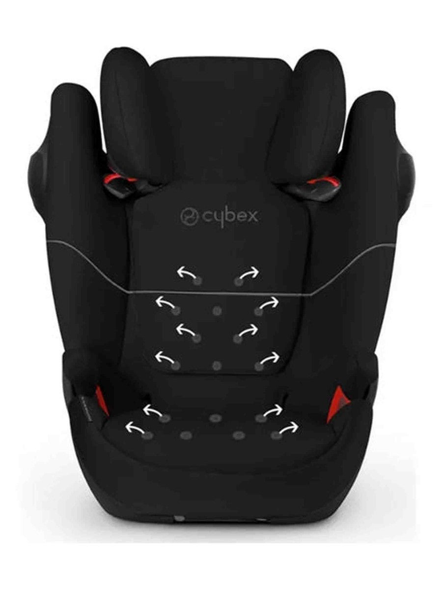 Cybex Silver Solution M-Fix SL Child's Car Seat, High Back Booster, ISOFIX, Group 2/3 15-36 kg , 3-12 Years, Pure Black Cybex Mama's Joy