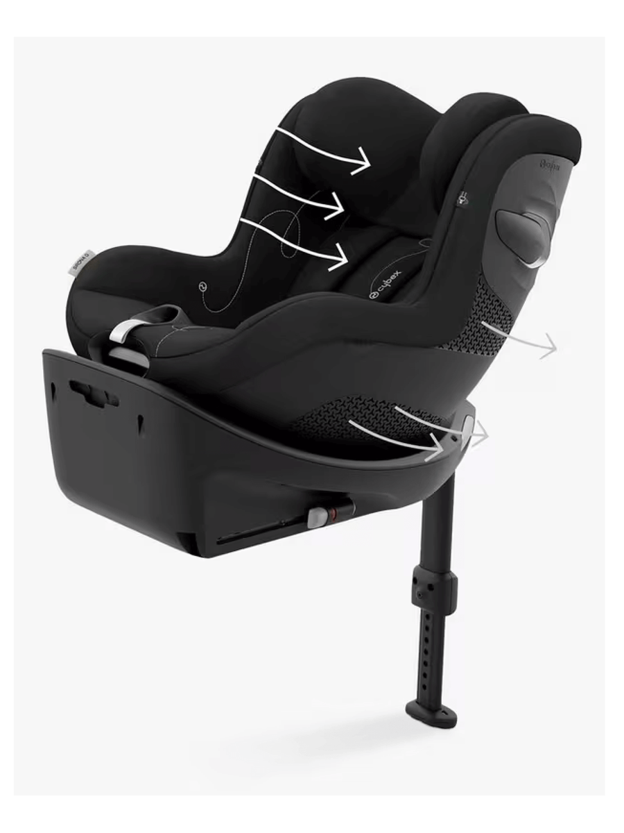 Cybex Sirona G i-Size 360 Rotating Toddler Car Seat Moon Black Cybex Mama's Joy