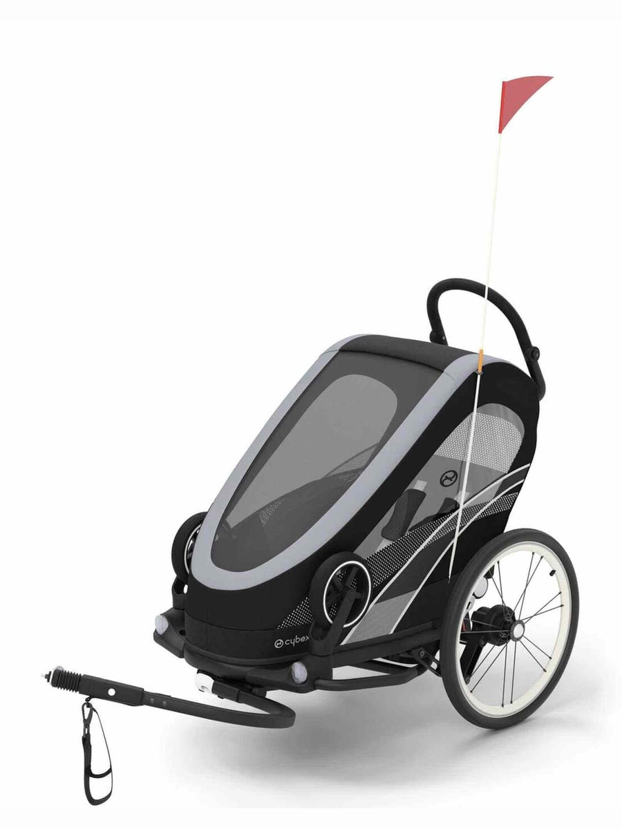 Cybex Zeno Bike Trailer & Pushchair – All Black Cybex Mama's Joy