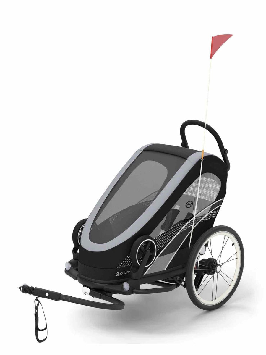 Cybex Zeno Bike Trailer & Pushchair – All Black Cybex Mama's Joy