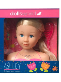 Dollsworld Ashley Styling Head Playset – Creative Hair Styling Fun for Kids 3+ with Accessories John Adams Mama's Joy