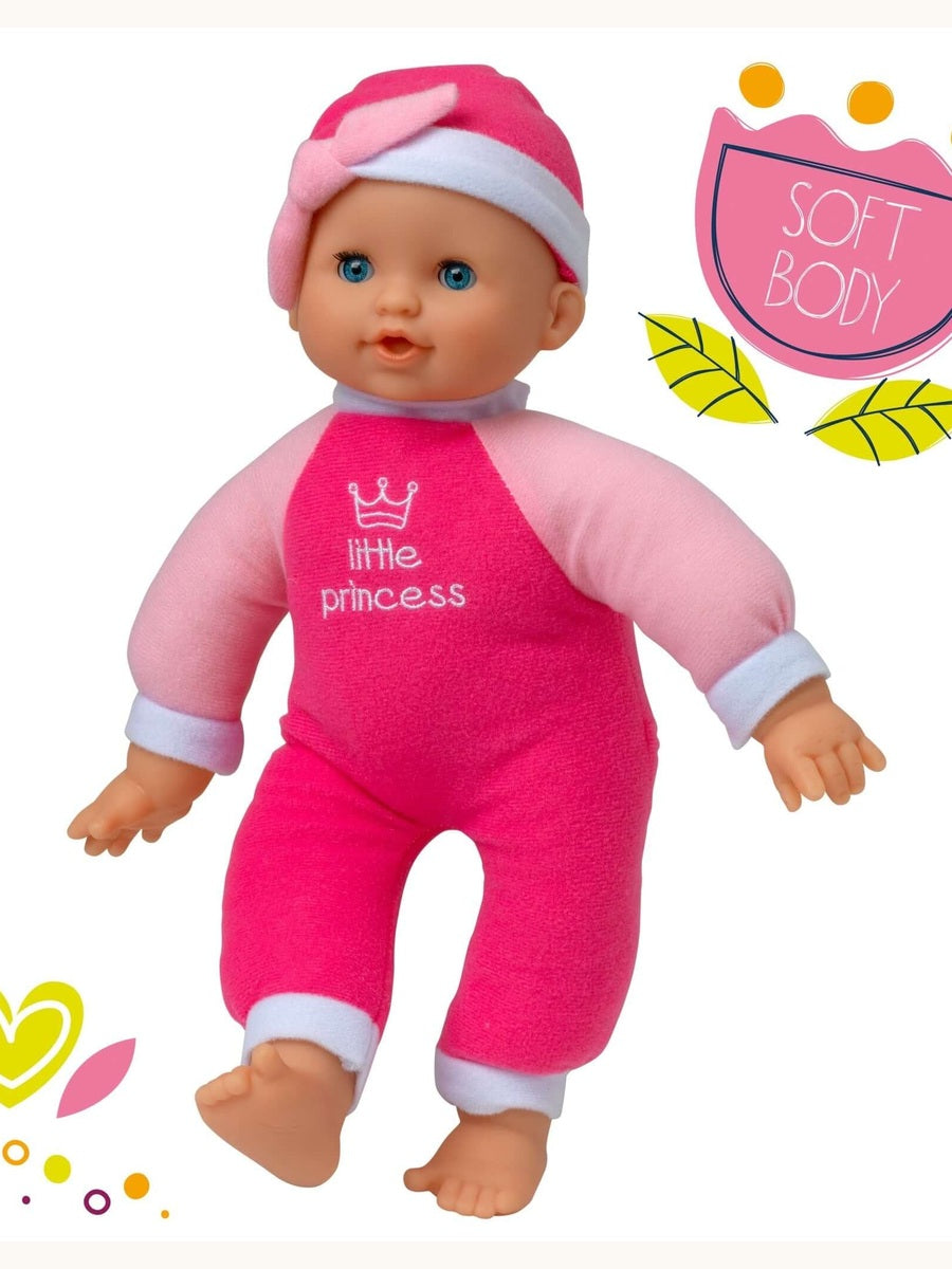 Dollsworld Isabella – 30cm Soft Bodied Doll with Rocking Infant Carrier John Adams Mama's Joy
