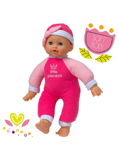 Dollsworld Isabella – 30cm Soft Bodied Doll with Rocking Infant Carrier John Adams Mama's Joy