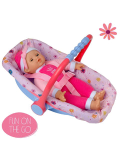 Dollsworld Isabella – 30cm Soft Bodied Doll with Rocking Infant Carrier John Adams Mama's Joy