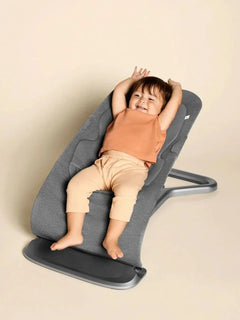 Ergobaby Evolve 3-in-1 Bouncer Seat Multi Position Baby Fits Newborns Toddler Charcoal Grey Ergobaby Mama's Joy