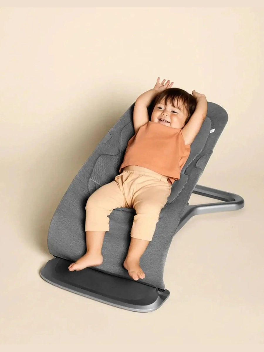 Ergobaby Evolve 3-in-1 Bouncer Seat Multi Position Baby Fits Newborns Toddler Charcoal Grey Ergobaby Mama's Joy
