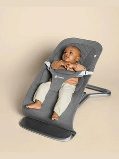 Ergobaby Evolve 3-in-1 Bouncer Seat Multi Position Baby Fits Newborns Toddler Charcoal Grey Ergobaby Mama's Joy