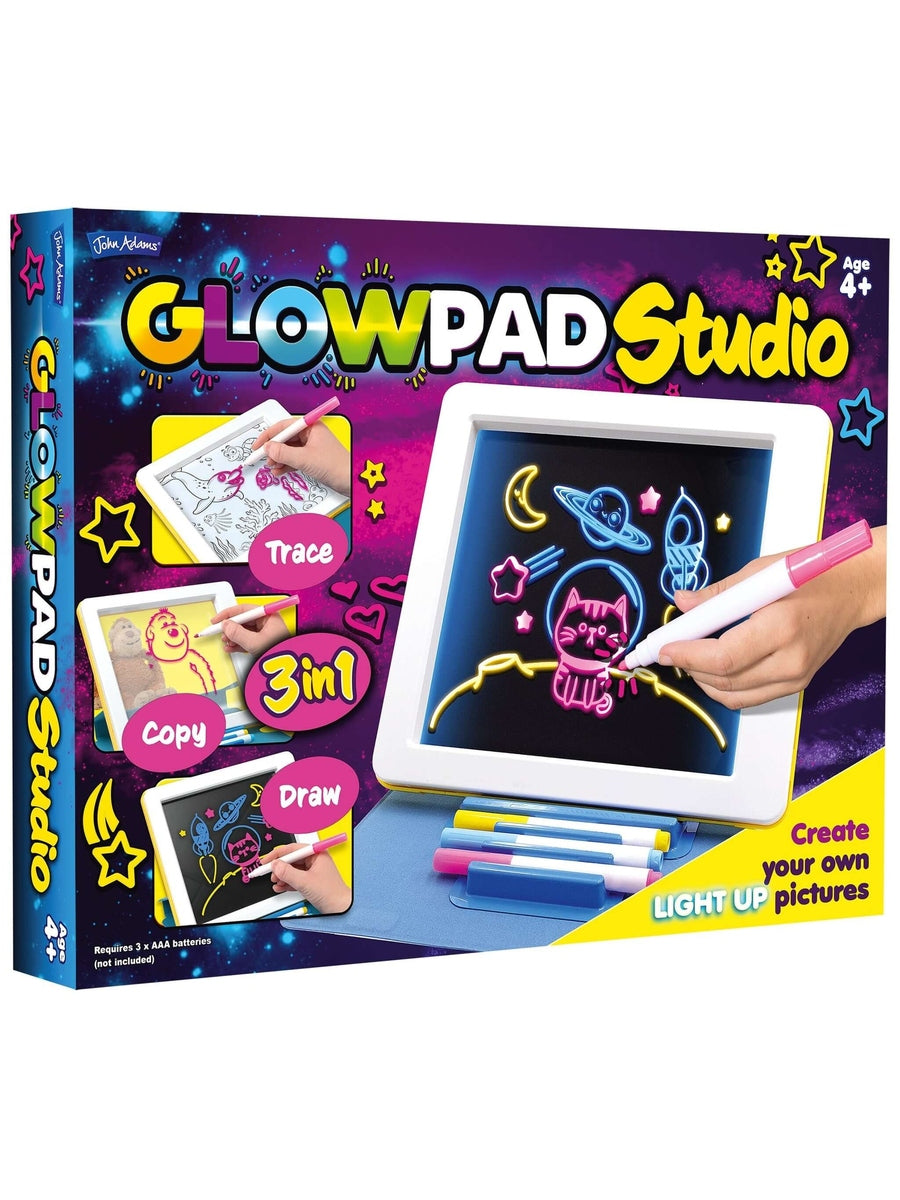 GLOWPAD 3-in-1 Studio – Light-Up Creative Drawing Pad John Adams Mama's Joy