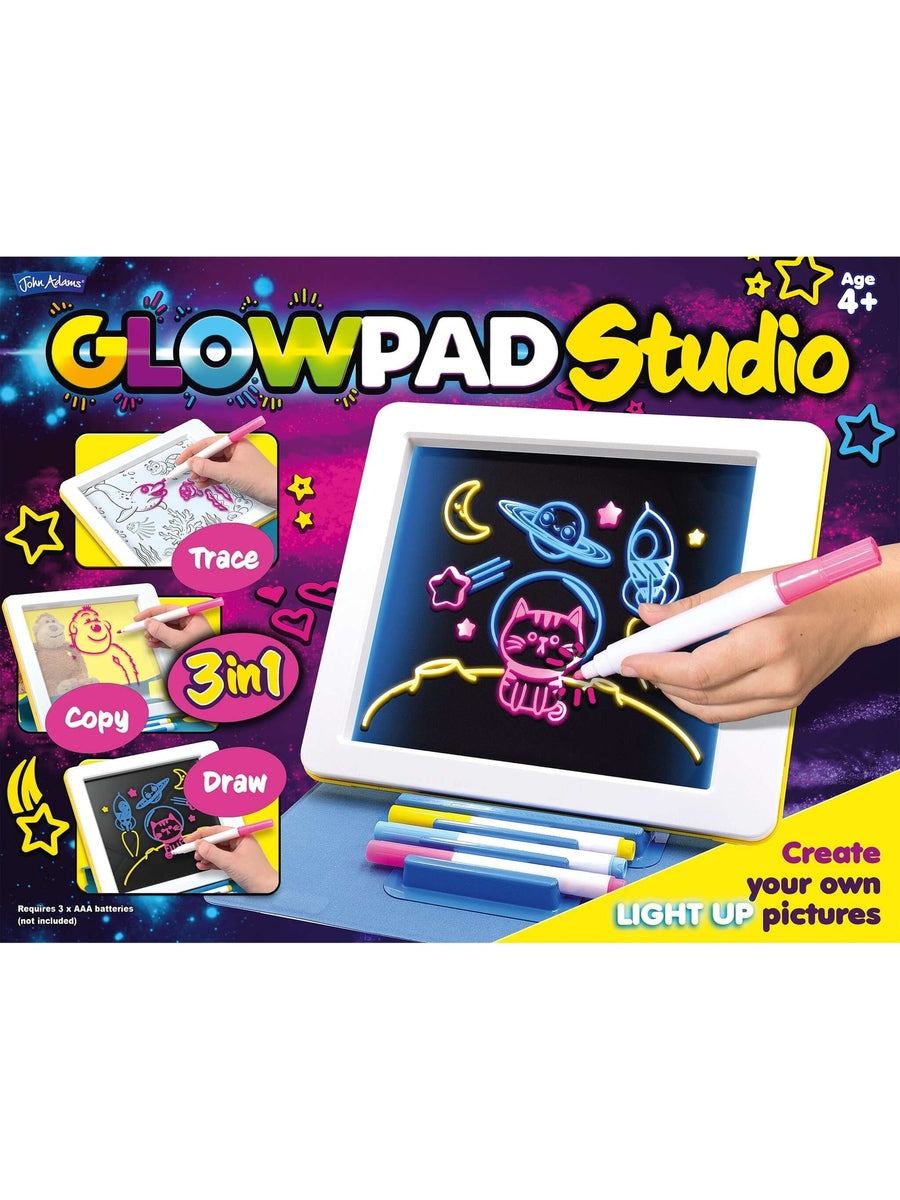 GLOWPAD 3-in-1 Studio – Light-Up Creative Drawing Pad John Adams Mama's Joy