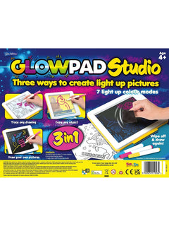 GLOWPAD 3-in-1 Studio – Light-Up Creative Drawing Pad John Adams Mama's Joy