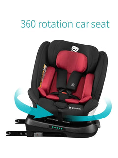Globalkids 360 Degree Rotating ISOFIX Baby Car Seat with Top Tether Red Globalkids Mama's Joy