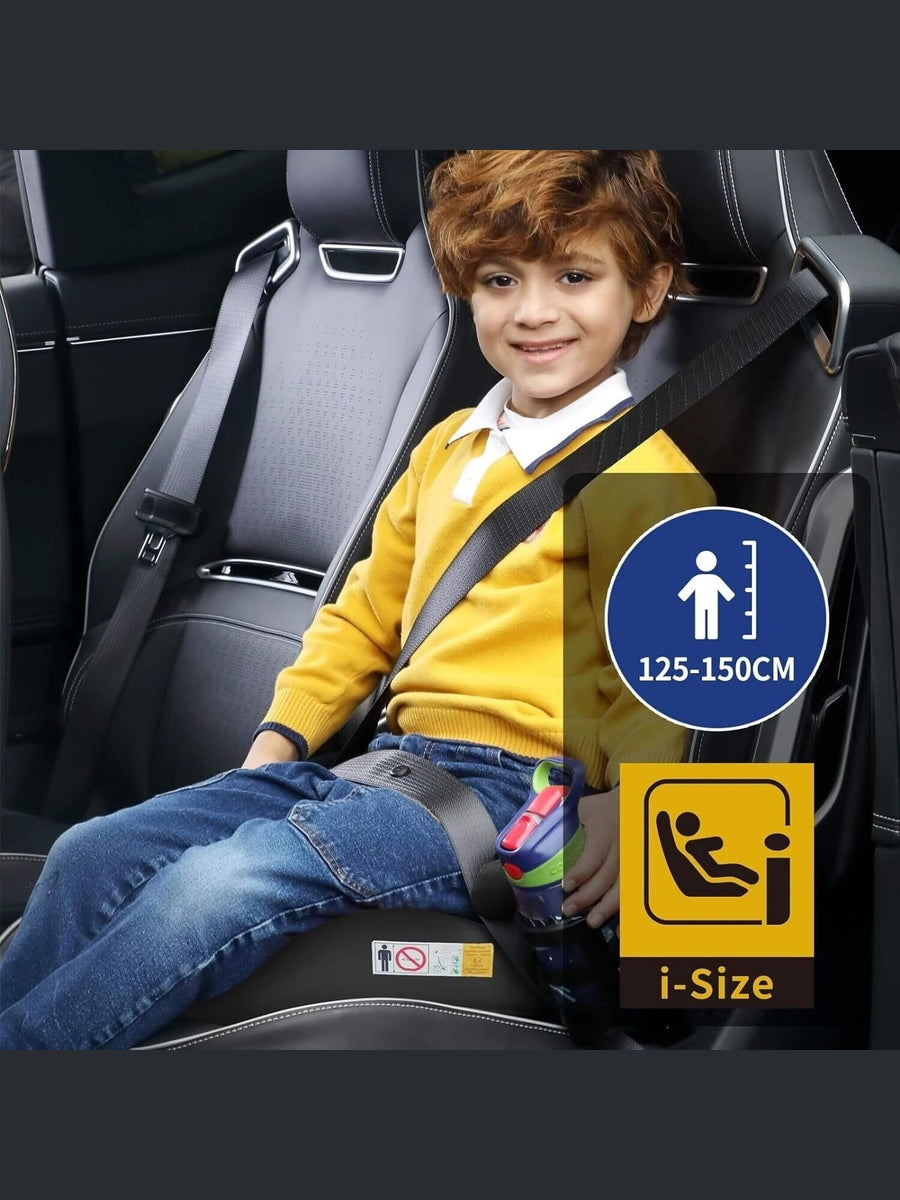 Globalkids I-Size Booster Car Seat - 125-150cm, Child Booster Seat, Comfortable Black Globalkids Mama's Joy