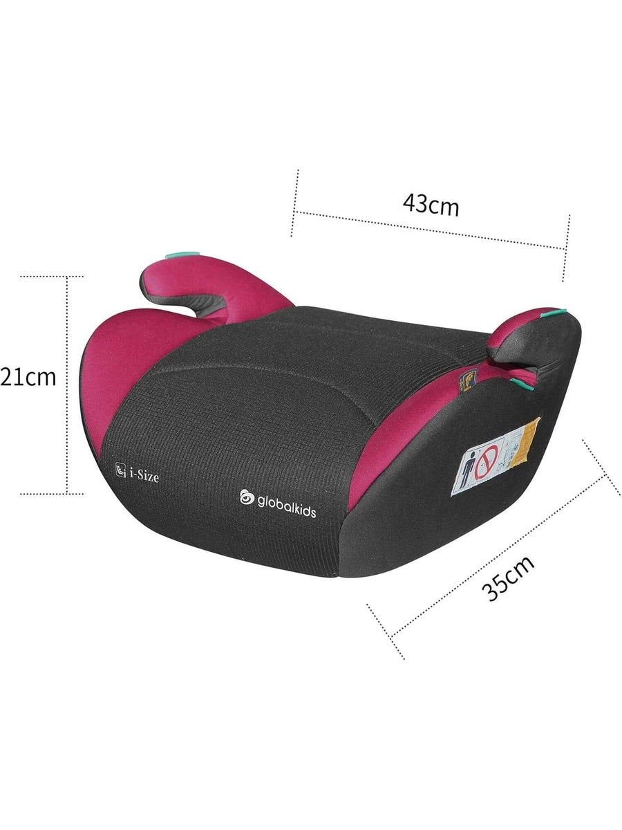 Globalkids I-Size Booster Car Seat - 125-150cm, Child Booster Seat, Comfortable Red/Black Globalkids Mama's Joy