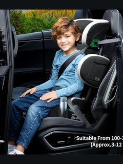 Globalkids Toddler i-Size High Back Booster Car Seat ISOFIX Black Globalkids Mama's Joy