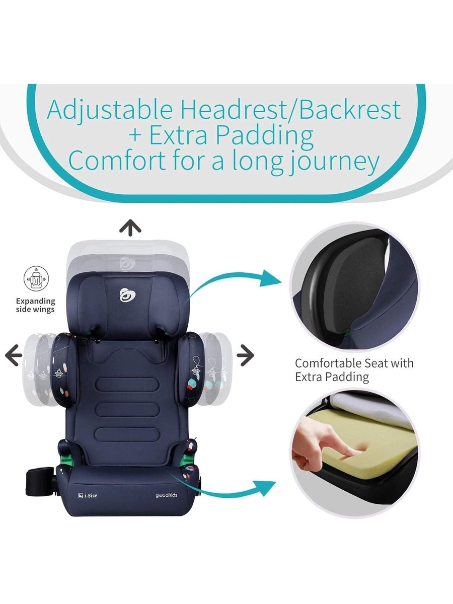 Globalkids Toddler i-Size High Back Booster Car Seat ISOFIX Globalkids Mama's Joy