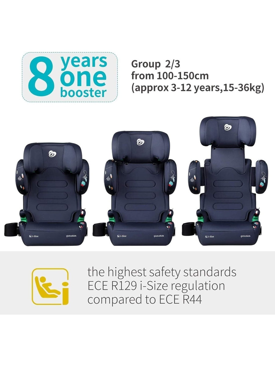 Globalkids Toddler i-Size High Back Booster Car Seat ISOFIX Globalkids Mama's Joy