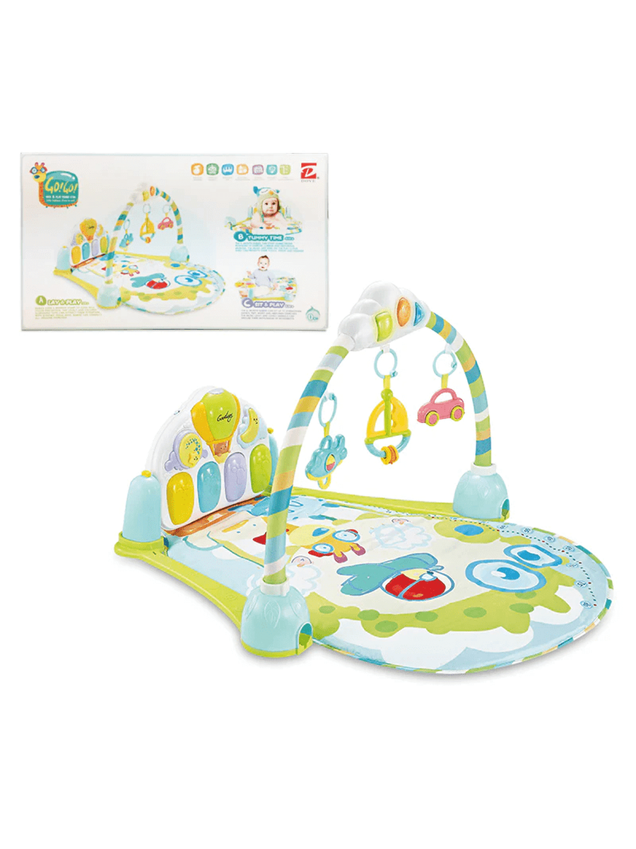 Goodway - Go!Go! Baby Play Mat Piano Gym Activity Toys Blue for 3 Months Goodway Mama's Joy