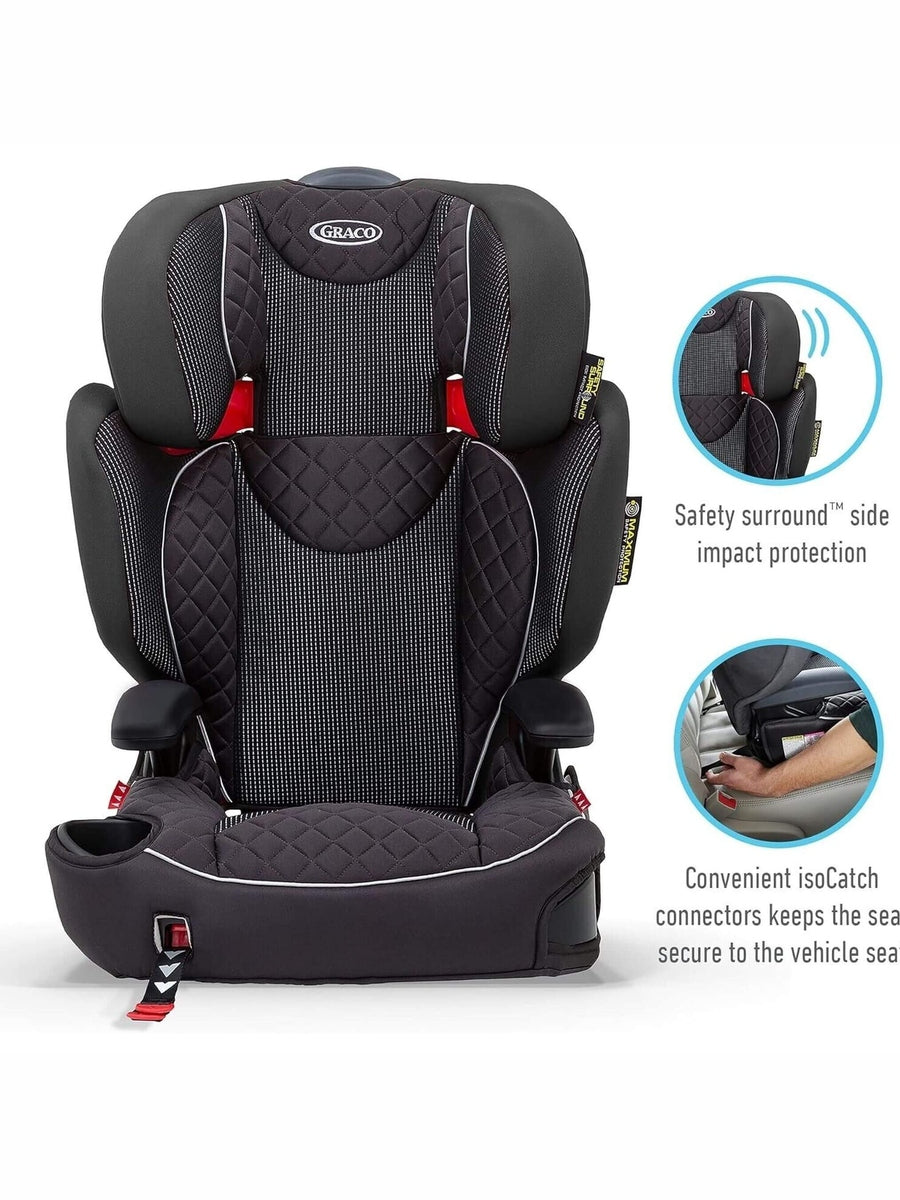Graco Affix R44 Child Car Seat Highback Booster with Isocatch Connectors - Black Graco Mama's Joy