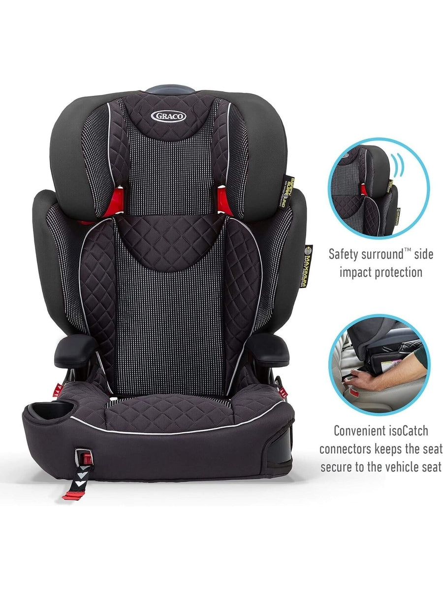Graco Affix R44 Child Car Seat Highback Booster with Isocatch Connectors - Black Graco Mama's Joy